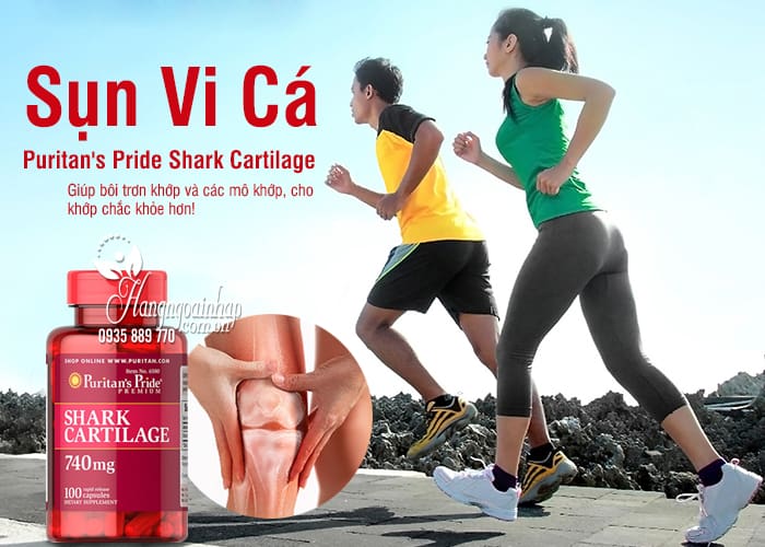 Sụn Vi Cá Puritan's Pride Shark Cartilage 740mg 100 Viên 1