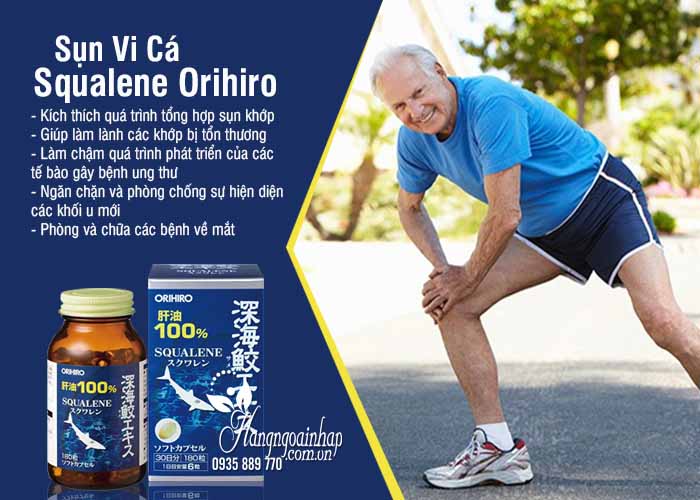 Sụn Vi Cá Squalene Orihiro 180 Viên Của Nhật 7