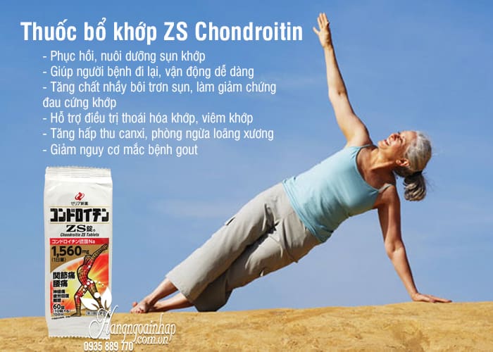 Thuốc bổ khớp ZS Chondroitin 1560mg gói 60 viên Nhật Bản 2