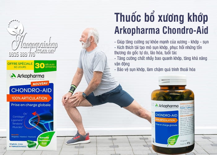 Thuốc bổ khớp Arkopharma Chondro-Aid Pháp, giá tốt 4