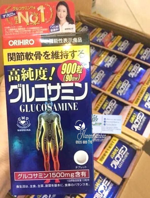 Thuốc bổ khớp Orihiro Glucosamine 900 viên của Nhật mẫu mới 09