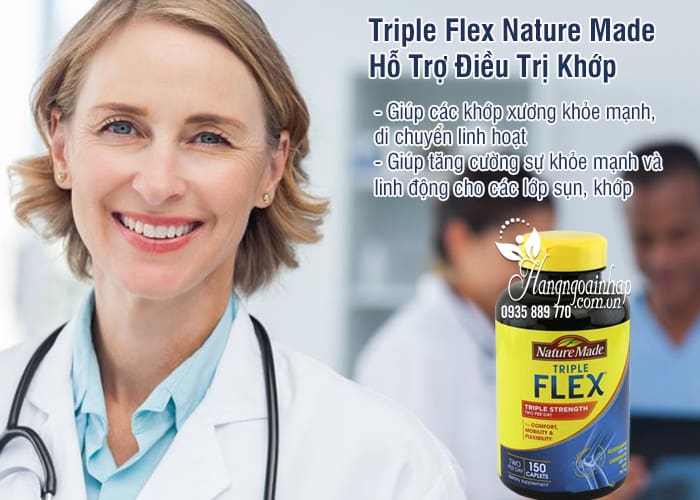 Triple Flex Nature Made Của Mỹ Hộp 150 Viên - Hỗ Trợ Điều Trị Khớp 3