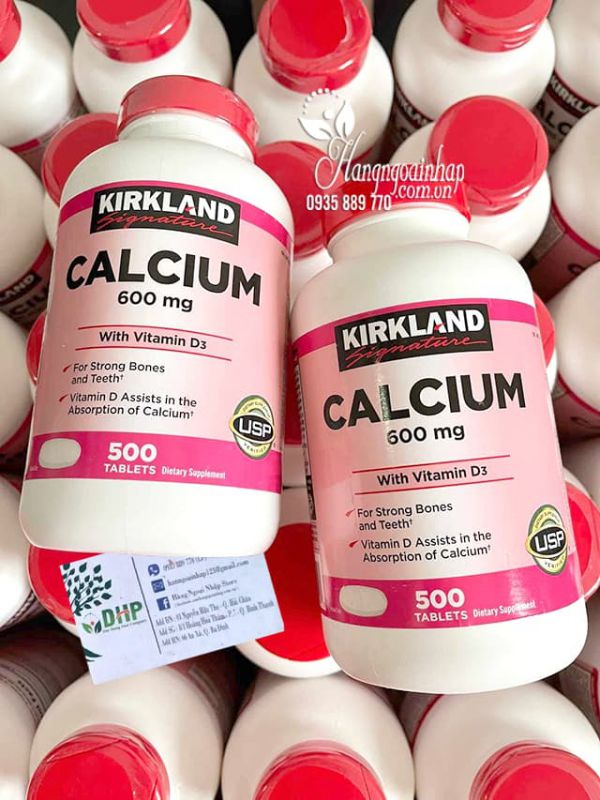 Viên Calcium 600mg With Vitamin D 500 Viên Của Kirkland 8