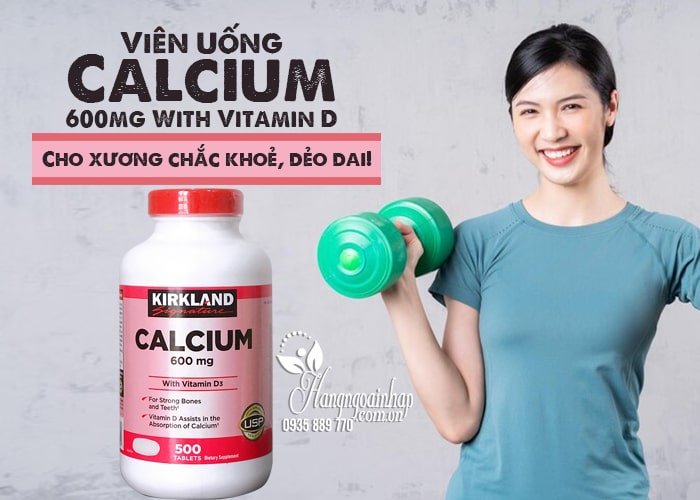 Viên Calcium 600mg With Vitamin D 500 Viên Của Kirkland 1