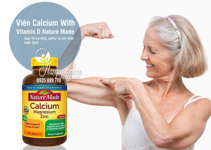 Viên Calcium With Vitamin D Nature Made 300 Viên Của Mỹ 7