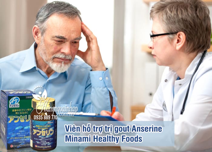 Viên hỗ trợ trị gout Anserine Minami Healthy Foods 240v Nhật 7