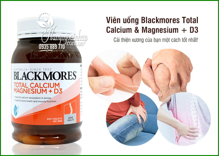 Viên uống Blackmores Total Calcium & Magnesium + D3 Úc 3