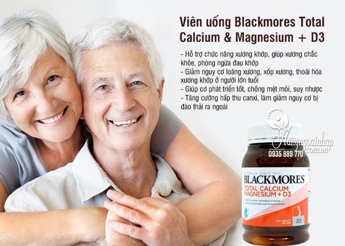 Viên uống Blackmores Total Calcium & Magnesium + D3 Úc 7