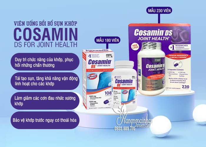 Viên uống bồi bổ sụn khớp Cosamin DS For Joint Health Mỹ 78