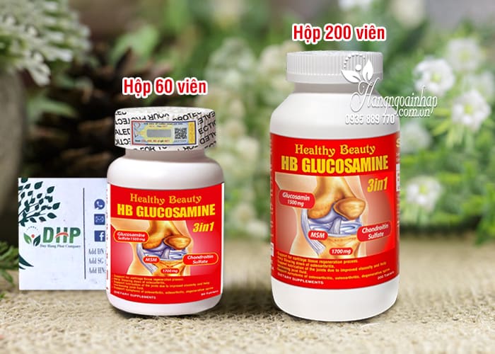 Viên uống bổ khớp HB Glucosamine Healthy Beauty của Mỹ 7