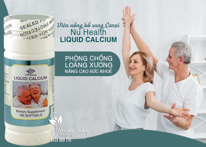 Viên uống bổ sung Canxi Nu Health Liquid Calcium của Mỹ 1