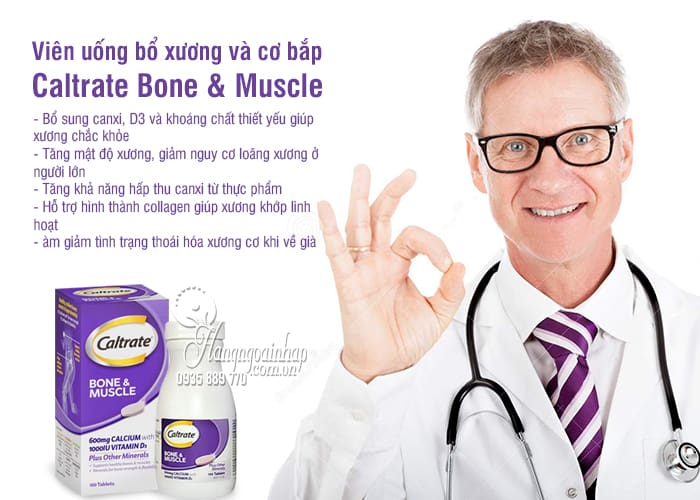 Viên uống bổ xương và cơ bắp Caltrate Bone & Muscle 100 viên 3