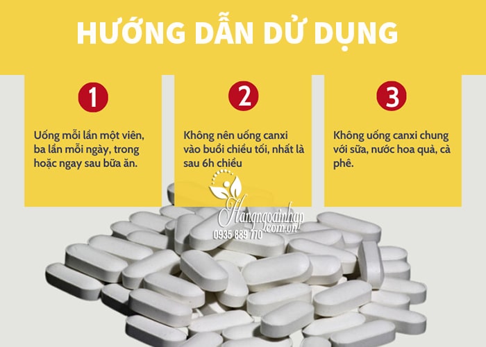 Viên uống Calcium Magnesium Zinc With D3 của Mỹ 300 viên 70