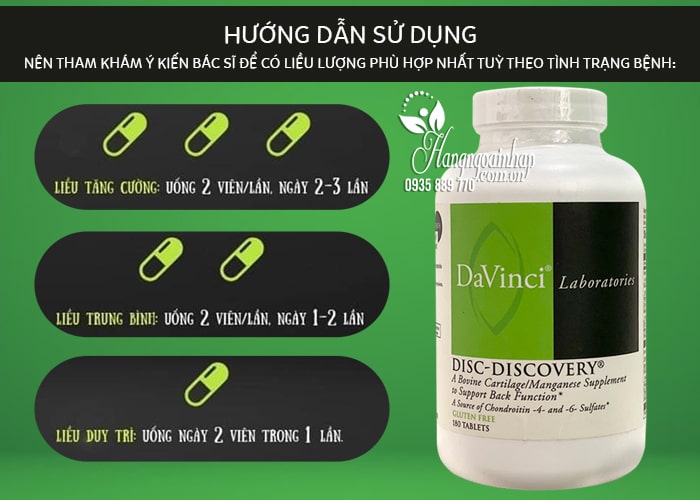 Viên uống Davinci Disc-Discovery điều trị thoát vị đĩa đệm 34