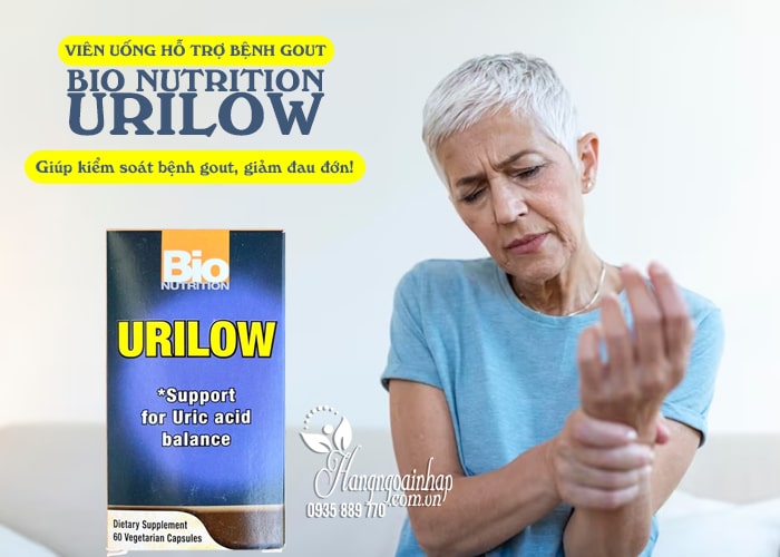Viên uống hỗ trợ bệnh gout Urilow Bio Nutrition của Mỹ 1