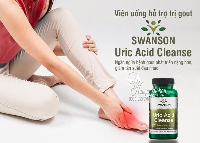 Viên uống hỗ trợ trị gout Swanson Uric Acid Cleanse 60 viên 3