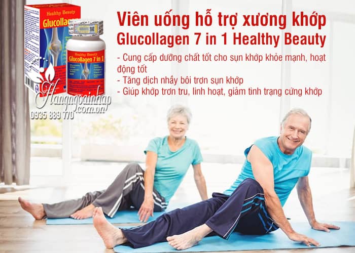 Viên uống hỗ trợ xương khớp Glucollagen 7 in 1 Healthy Beauty 7