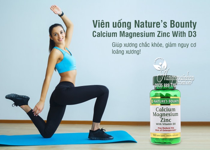 Viên uống Nature’s Bounty Calcium Magnesium Zinc With D3 2