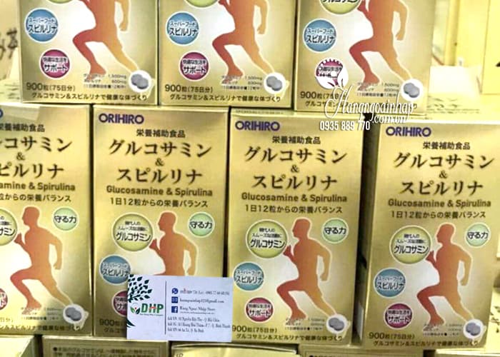 Viên uống Orihiro Glucosamine & Spirulina 900 viên của Nhật Bản  58