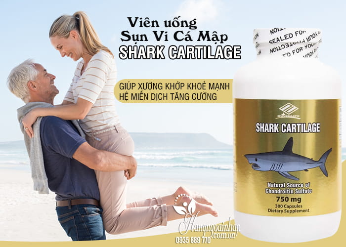 Viên uống sụn vi cá mập Shark Cartilage 750mg 300v 5