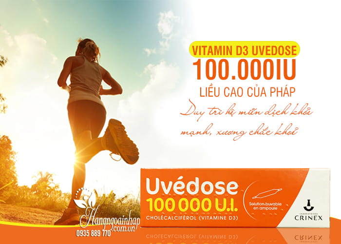 Vitamin D3 Uvedose 100.000IU liều cao của Pháp, giá tốt  1