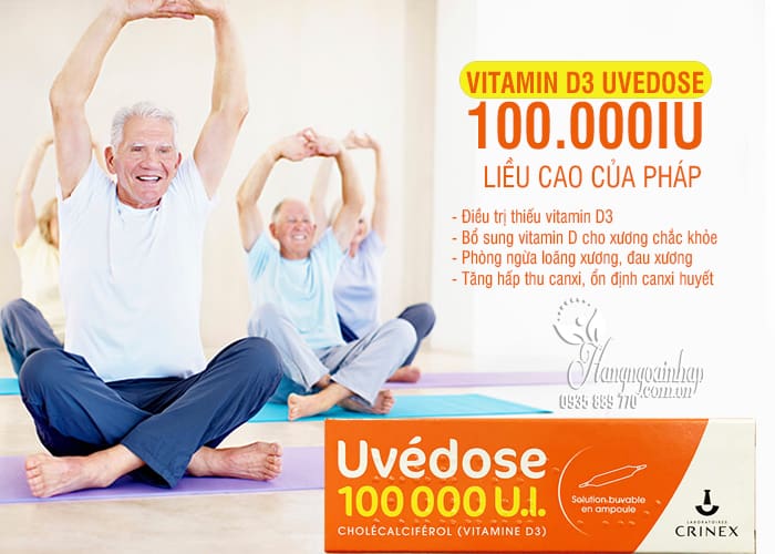 Vitamin D3 Uvedose 100.000IU liều cao của Pháp, giá tốt 8