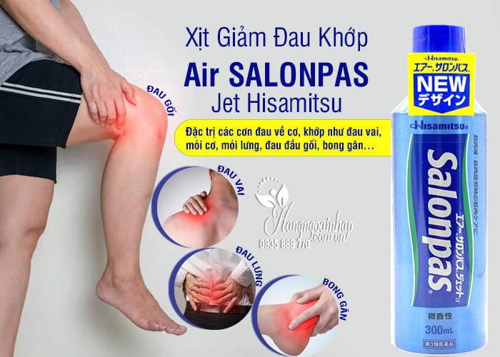 Xịt Giảm Đau Khớp Air Salonpas Jet Hisamitsu 300ml Của Nhật 8