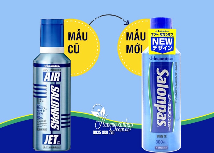 Xịt Giảm Đau Khớp Air Salonpas Jet Hisamitsu 300ml Của Nhật 1