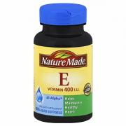 Viên Nang Vitamin E 100% Thiên Nhiên 400 IU Nature Made Của Mỹ