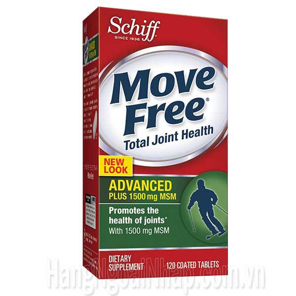 Schiff Move Free Advanced Plus 1500mg MSM 120 Viên - Mẫu Mới