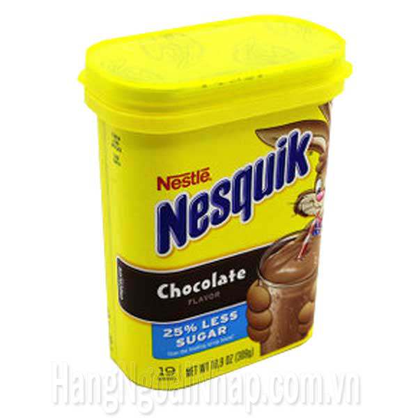 Bột Sữa Nesquik Hương Vị Chocolate 309g Của Mỹ