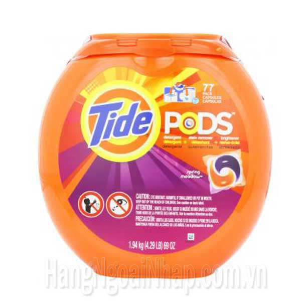 Viên Nước Giặt Xả Tide Pods 77 Viên Của Mỹ 1.94kg