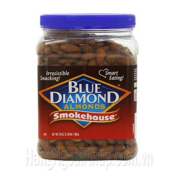 Hạt Hạnh Nhân Hun Khói Blue Diamond Almonds Smokehouse