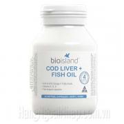 Dầu Cá Cod Liver Fish Oil Bio Island Hộp 90 Viên Của Úc