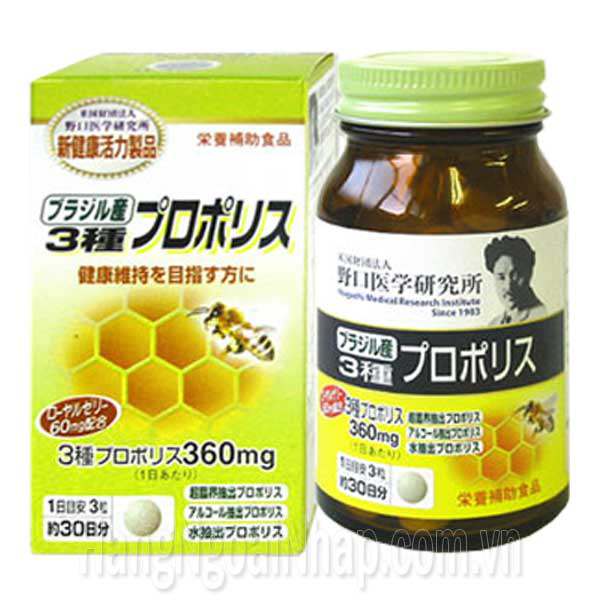 Keo Ong Kết Hợp Sữa Ong Chúa Propolis Noguchi 360mg 