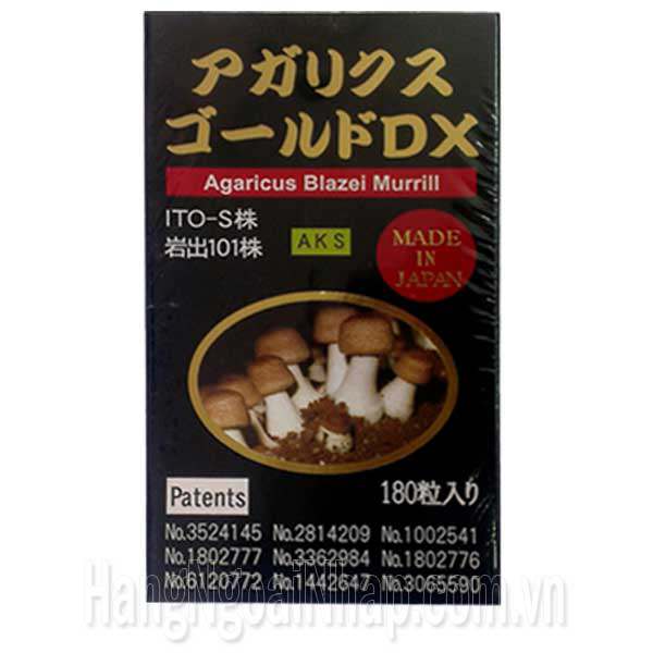 Nấm Agaricus Blazei Murill 180 Viên Của Nhật 