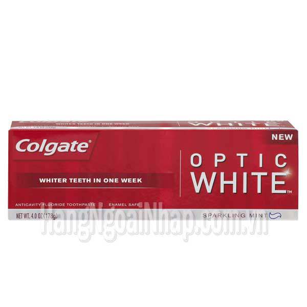 Kem Đánh Răng Colgate Optic White 178g Của Mỹ
