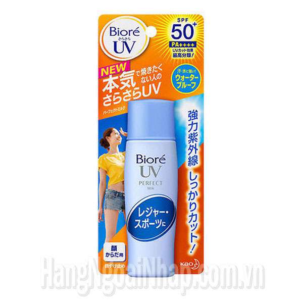 Sữa Chống Nắng Biore Uv Perfect Milk Spf 50+ PA++++ Cho Face Và Body