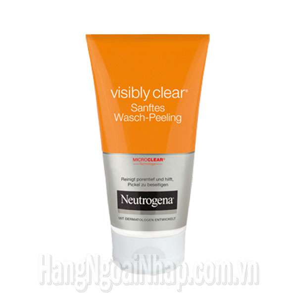 Sữa Rửa Mặt Neutrogena Visibly Clear Sanftes Wasch Peeling