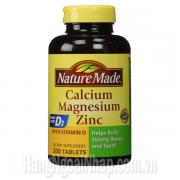 Thuốc Bổ Nature Made Calcium Magnesium Zinc With Vitamin D 200 Viên