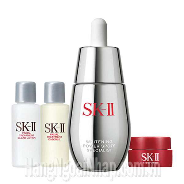 Set SK II Whitening Power Spots Specialist Kit Trị Nám Tàn Nhang