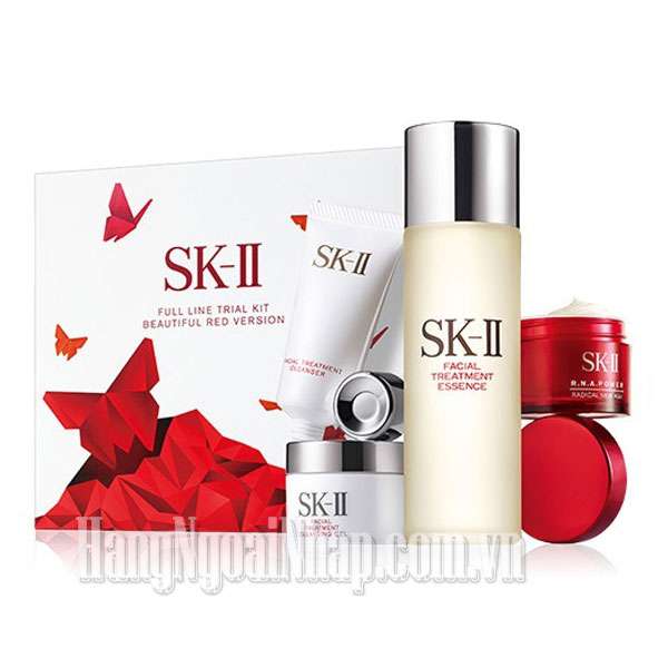 Bộ Sản Phẩm Chống Lão Hóa SK II Full Line Trial Kit Beautiful Red Version