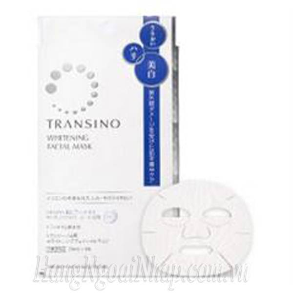 Mặt Nạ Dưỡng Trắng Da Transino  Whitening Facial Mask 4 Miếng Của Nhật