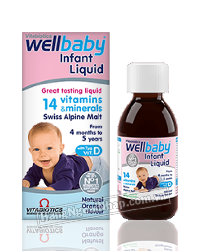 Vitamin Tổng Hợp Bổ Sung Omega 3 Cho Bé WellBaby Infant Liquid