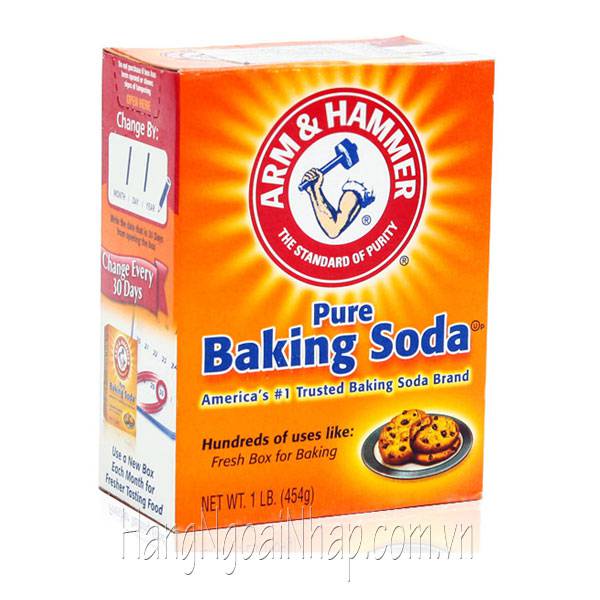 Bột Đa Dụng Pure Baking Soda Arm & Hammer 454g của Mỹ