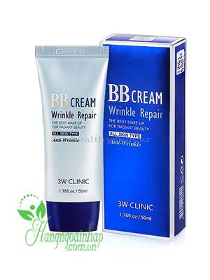 Kem trang điểm chống nắng 3W Clinic Wrinkle Repair BB Cream Hàn Quốc