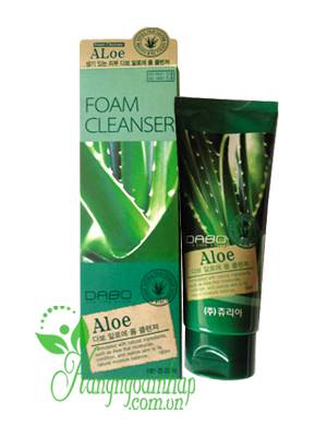 Sữa rửa mặt lô hội Hàn Quốc cao cấp Dabo Aloe Foam Cleanser 180ml