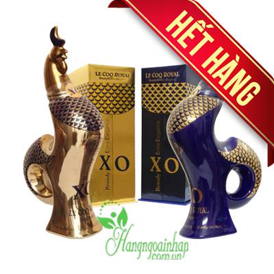 Rượụ con gà trống Brandy Le Coq Royal XO của Pháp 750ml