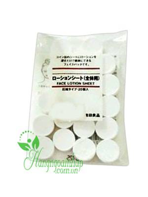 Mặt nạ giấy nén dưỡng da Muji 20 miếng của Nhật Bản