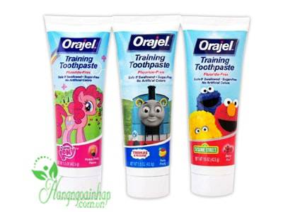 Kem đánh răng Orajel Training Toothpaste nuốt được cho trẻ em 42,5g 